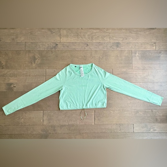 Gymshark Dry Drawstring Long Sleeve Crop Top - Picture 4 of 8